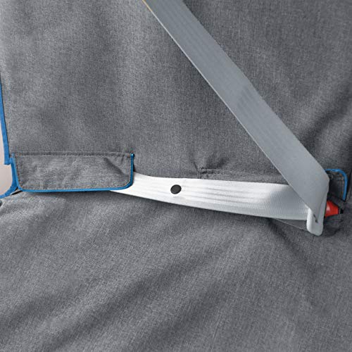 Kurgo Dog Car Seat Cover | Pet Bench Seat Covers | Hammock Style | Full Coverage | Covers Seat and Car Footwell | Water Resistant | Scratch Proof | Cars | 55' | Coast To Coast Hammock | Charcoal Grey