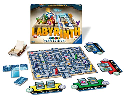 Ravensburger Labyrinth: Team Edition Family Board Games for Kids and Adults Age 8 Years Up