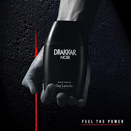Drakkar Noir By Guy Laroche - Original Vintage Designer Fragrance Blend For Men - Fresh, Classic Men’s Evening Scent - Long Lasting Amber Fougere Aroma With Spicy Citrus Notes - 6.7 Oz EDT Spray