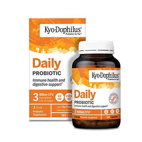 Kyo-Dophilus Daily Probiotic, Immune and Digestive Support*, 180 capsules (Packaging may vary)