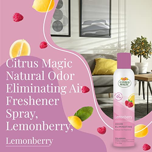 Citrus Magic, Lemonberry, Natural Odor Eliminating Air Freshener Spray, 3-Ounce, 3 Ounce (Pack of 3), 3 Count