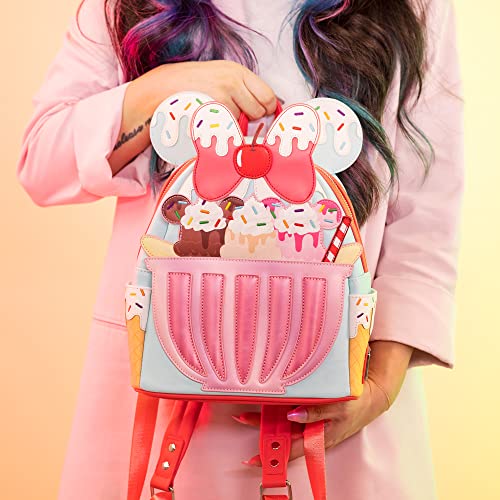 Loungefly Disney Backpack: Minnie Mouse Sweet Treats Mini-Backpack, Amazon Exclusive