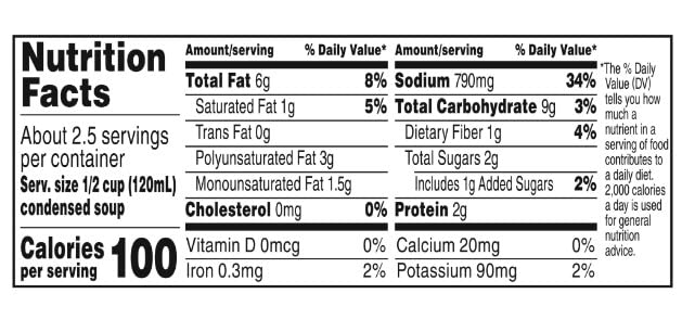 Campbell's, Condensed Cream of Broccoli Soup, 10.75oz Can (Pack of 6)