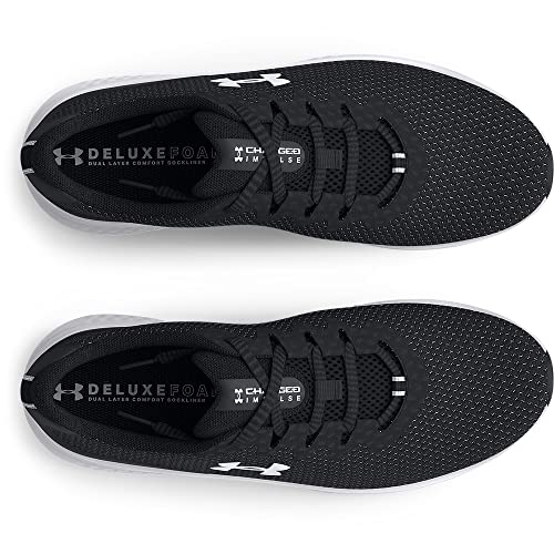 Under Armour Women's Charged Impulse 3 Running Shoe, (001) Black/Black/White, 10