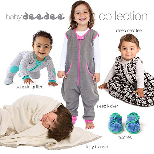 baby deedee Wearable Blanket Baby and Newborn, Baby Sleeping Bag, Sleeping Sack, Sleep Nest Lite, Teal Elephant, Small (0-6 Months)
