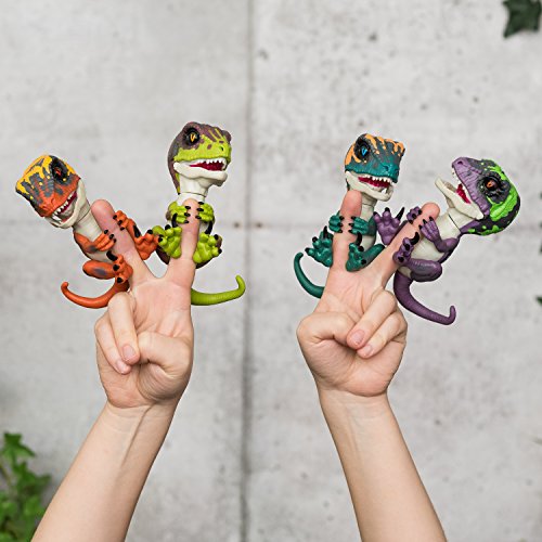 Untamed Raptor by Fingerlings - Stealth (Green) - Interactive Collectible Dinosaur - By WowWee