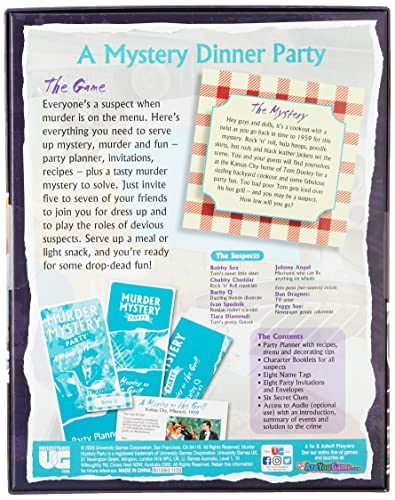 Murder Mystery Party Games - A Murder on the Grill, Host Your Own Cookout Murder Mystery Dinner for 8 Adult Players, Solve the Case with Crime Scene Clues, 18 Years and Up