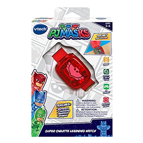 VTech PJ Masks Super Owlette Learning Watch, Red, 36 months to 72 months