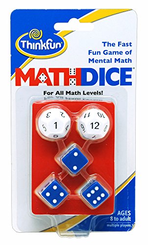 ThinkFun Math Dice Fun Game that Teaches Mental Math Skills to Kids Age 8 and Up