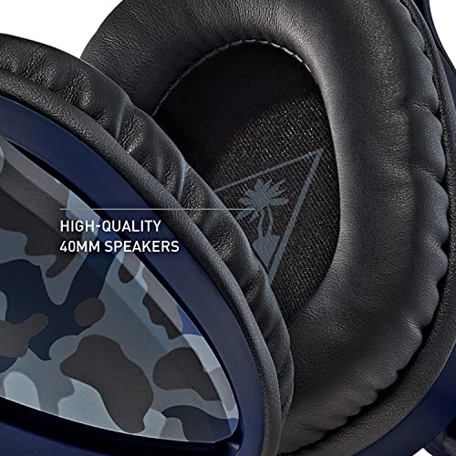Turtle Beach Recon 70 Multiplatform Gaming Headset for Xbox Series X| S, Xbox One, PS5, PS4, PlayStation, Nintendo Switch, Mobile, and PC with 3.5mm-Flip-to-Mute Mic, 40mm Speakers-Blue Camo