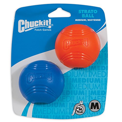 Chuckit! Strato Ball Dog Toy, Medium (2.5 Inch) 2 Pack