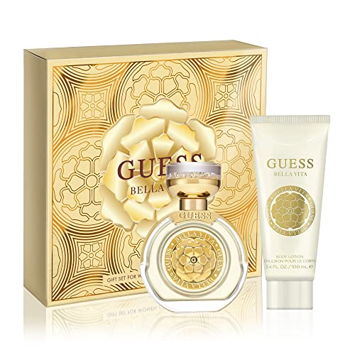 GUESS Bella Vita Gift Set For Women - Eau de Parfum Perfume Spray For Women, 1.7 Fl. Oz. and Body Lotion For Women, 3.4 Fl. Oz.