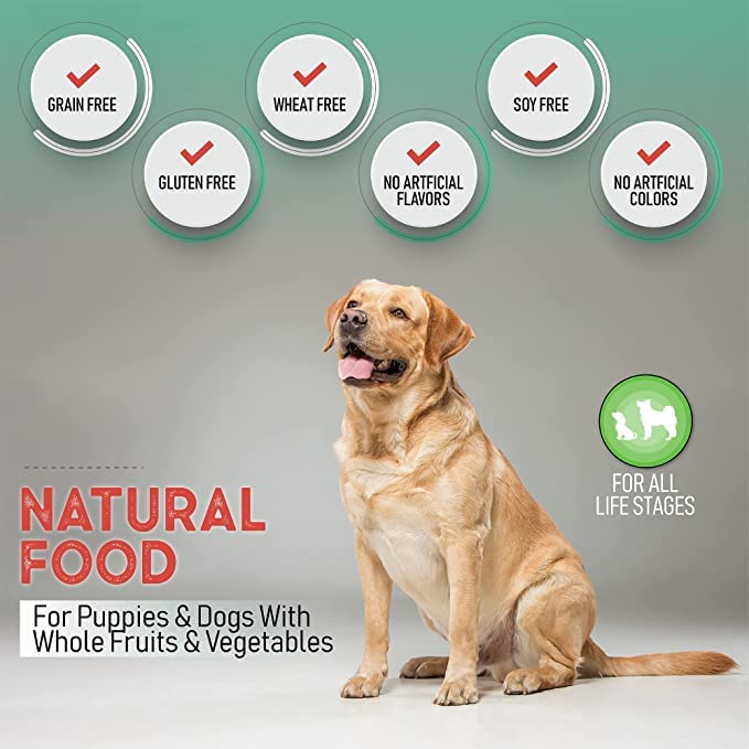Health Extension Dry Dog Food, Natural Food with Added Vitamins and Minerals, Suitable for All Puppies, Include Buffalo and Whitefish Recipe with Whole Vegetable and Berries (4 Pound)