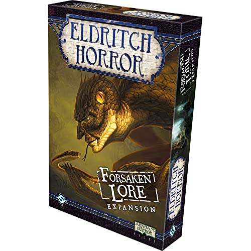 Eldritch Horror Forsaken Lore Board Game EXPANSION | Mystery Game | Cooperative Board Game for Adults and Family | Ages 14+ | 1-8 Players | Avg. Playtime 2-4 Hours | Made by Fantasy Flight Games