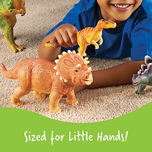 Learning Resources Jumbo Dinosaurs - 5 Pieces, Ages 3+ Toddler Learning Toys, Dinosaurs for Toddlers, Dinosaurs Figures, Kids' Play Dinosaur