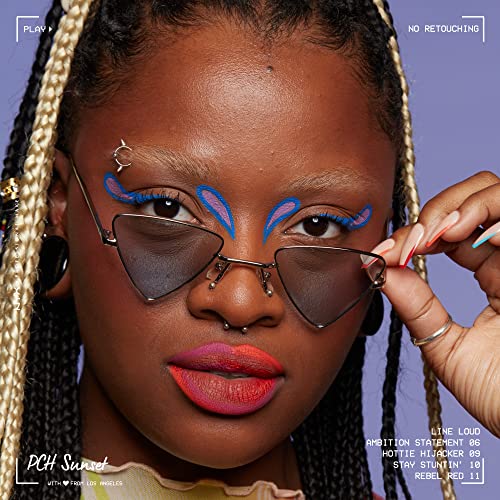 NYX PROFESSIONAL MAKEUP Line Loud Lip Liner, Longwear and Pigmented Lip Pencil with Jojoba Oil and Vitamin E - Hottie Hijacker (Hot Blue Pink)