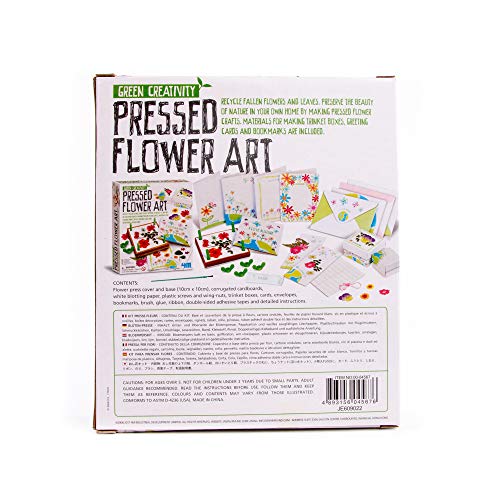 4M Green Creativity Pressed Flower Art Kit, Recycle Flowers Art and Crafts DIY Kit, For Boys and Girls Ages 5+