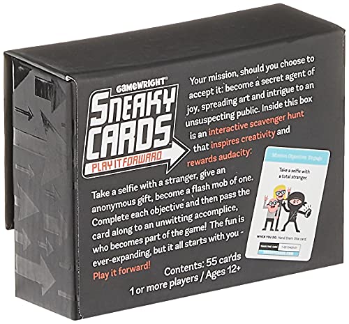 Gamewright Sneaky Cards Card Game, Multi-colored, 5'
