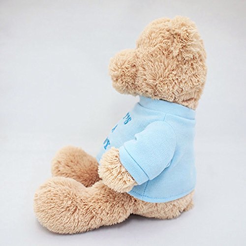 GUND It’s a Boy T-Shirt Teddy Bear Stuffed Animal Plush, Blue, 12”, Tan (15418)