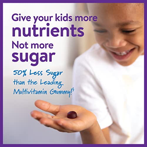 New Chapter Kids Multivitamin Gummies - 50% Less Sugar, Kids Gummy Vitamins with Vitamins C, D3 and Zinc, Non-GMO, Gluten Free, Berry-Citrus, 60ct