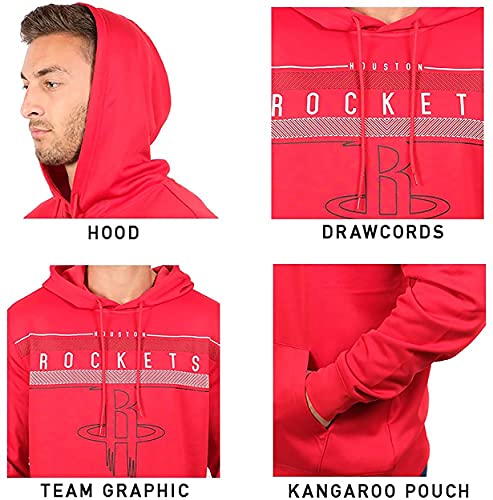 Ultra Game NBA Men's Fleece Midtown Pullover Sweatshirt, Medium