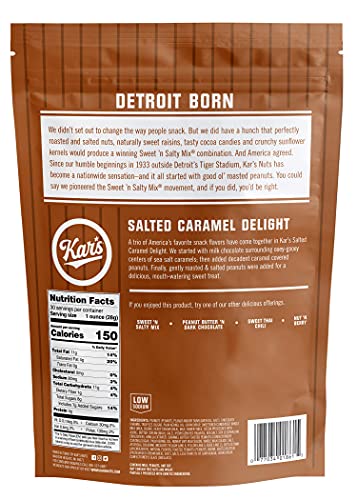 Kar's Nuts Salted Caramel Delight Trail Mix 30oz Resealable Pouch (Pack of 6)