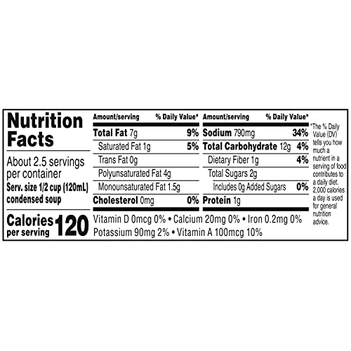 Campbell's Condensed Cream of Onion Soup, 10.5 Ounce Can (Pack of 12)