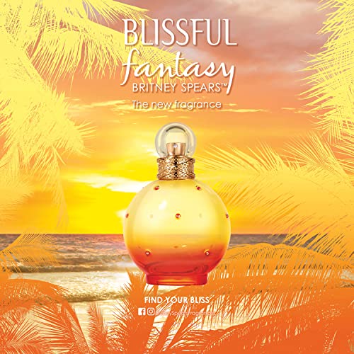 Britney Spears Blissful Fantasy Limited Edition, Eau De Toilette EDT Spray for Women, 1 Fl Oz