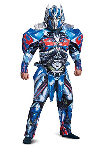 Disguise Men's Plus Size Optimus Prime Movie Deluxe Adult Costume, Blue, XX-Large