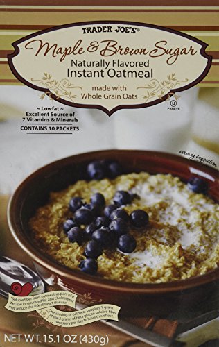 Trader Joe's Maple and Brown Sugar Naturally Flavored Instant Oatmeal