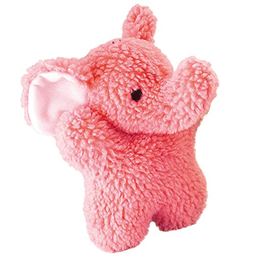 Zanies Cuddly Berber Baby Elephant Dog Toys, Pink 8-Inch