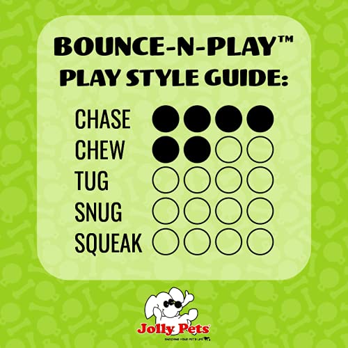 Jolly Pets Bounce-n-Play Dog Toy Ball, 8 Inches/Large, Orange, (Model: 2508 OR)