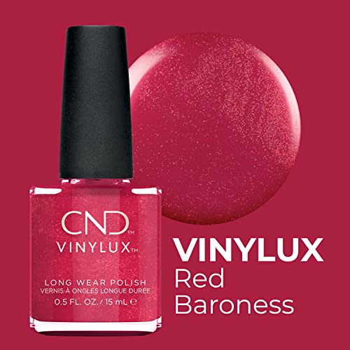 CND Vinylux Longwear Red Nail Polish, Gel-like Shine and Chip Resistant Color, 0.5 Fl Oz