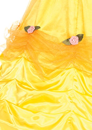 Leg Avenue womens 3 Pc Bell of the Ball Satin Ball Gown Set Adult Sized Costumes, Yellow, X-Large US