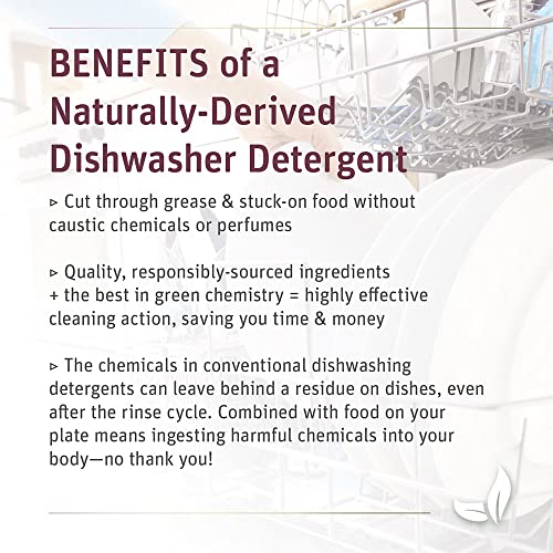 Grab Green Automatic Dishwashing Detergent Pods, 60 Count, Tangerine Lemongrass Scent, Plant and Mineral Based, Superior Cleaning, Powerful Grease Removal, Brilliant Shine