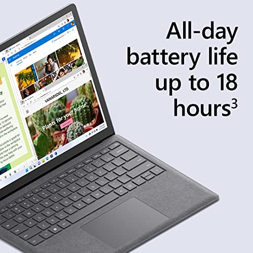 Microsoft Surface Laptop 5 (2022), 13.5' Touch Screen, Thin and Lightweight, Long Battery Life, Fast Intel i5 Processor for Multi-Tasking, 512GB Storage with Windows 11, Platinum