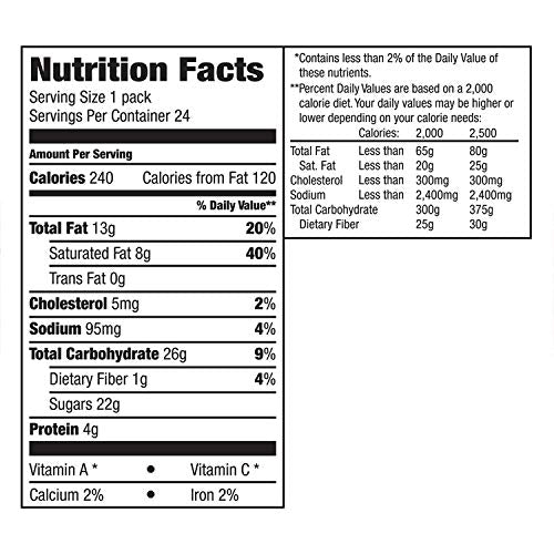 MandM'S Peanut Butter Chocolate Candy, Singles Size, 1.63-Ounce 24-Count Box