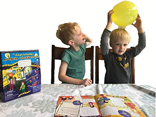 The Magic School Bus Rides Again: Jumping into Electricity By Horizon Group USA, Homeschool STEM Kits for Kids, Includes Educational Manual, Anti-Static Film, Circuit Holders, Buzzer, Copper and More