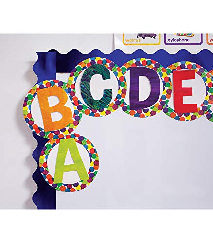 World of Eric Carle 219 Piece 4 Inch Colorful Tissue Bulletin Board Letters for Classroom, Alphabet Letters, Numbers, Punctuation and Symbols, Cutout Letters for Bulletin Boards