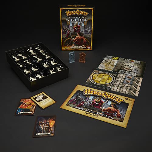 Avalon Hill HeroQuest Return of The Witch Lord Quest Pack, Dungeon Crawler Game for Ages 14+, Requires HeroQuest Game System to Play