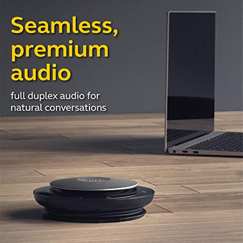 Jabra Speak 750 MS Wireless Bluetooth Speaker for Softphones and Mobile Phones – Easy To Set Up – Lightweight, Portable Conference Call Speaker with Premium Audio, Ideal for Remote Collaboration