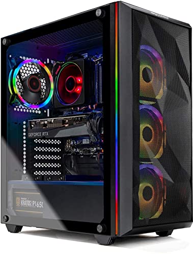 Skytech Chronos Gaming PC Desktop – Intel Core i5 12400F 2.5 GHz, RTX 3060, 500GB NVME SSD, 16G DDR4 3200, 650W Gold PSU, AC Wi-Fi, Windows 11 Home 64-bit