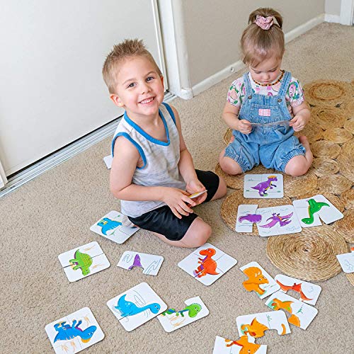 The Learning Journey: My First Match It - Dinosaurs - 2 Year Old Toys, Puzzles for Toddlers, Toddler Puzzle, Educational Toys for 2 Year Old - 15 Self-Correcting Matching Puzzles - Award Winning Toys