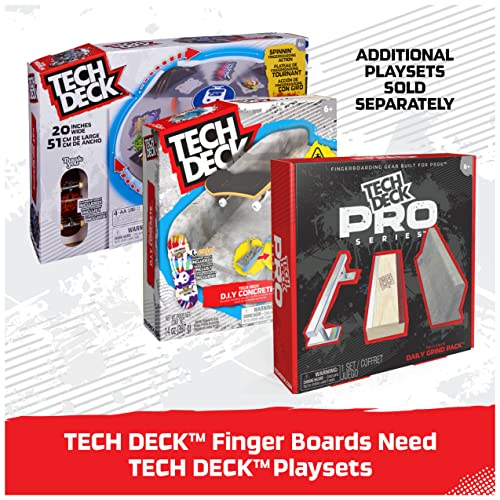 TECH DECK, Sk8shop Fingerboard Bonus Pack, Collectible and Customizable Mini Skateboards, Kids Toys for Ages 6 and up (Styles May Vary)