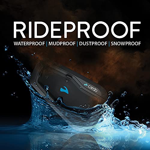 Cardo FRC2P001 - FREECOM 2 Plus Motorcycle 2-Way Bluetooth Communication System Headset - Black, Single Pack