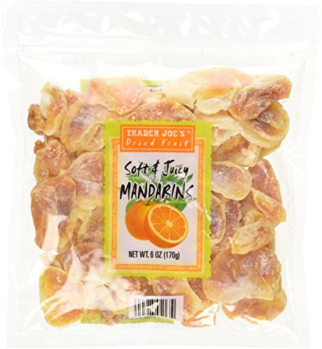 Trader Joe's Dried Fruit Soft and Juicy Mandarins 6 Oz, (Pack of 5)