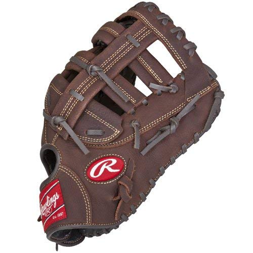 Rawlings unisex adult First baseball infielders mitts, 12.5 inch - Single Post Double Bar Web, Size US
