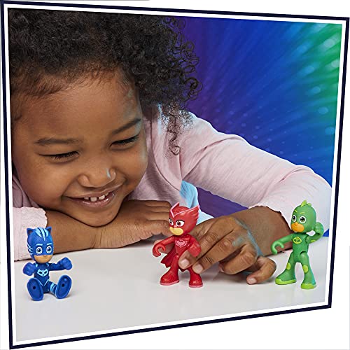PJ Masks 3-in-1 Combiner Jet Preschool Toy, PJ Masks Toy Set with 3 Connecting PJ Masks Cars and 3 Action Figures for Kids Ages 3 and Up