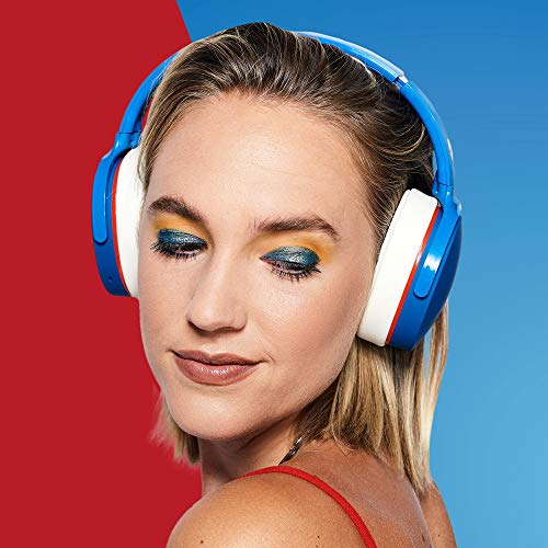 Skullcandy Hesh Evo Bluetooth Headphones for iPhone and Android with Microphone / 36 Hours Battery Life / Great for Music, School, Travel and Gaming / Wireless Headphones - 92 Blue
