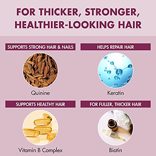 Klorane KERATINcaps Dietary Supplements with Biotin, Quinine, B Vitamins for Thicker, Stronger Hair and Nails, Caffeine-Free, Dye Free, 30 Day Supply